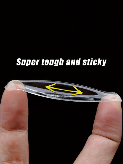 20pcs/50pcs Transparent Adhesive Stickers, 3cm Diameter Round Double-Sided Tape- Invisible Car Stickers, Strong Removable Nano Adhesive Tape, Suitable For Wedding And Birthday Decoration, Reusable Fo