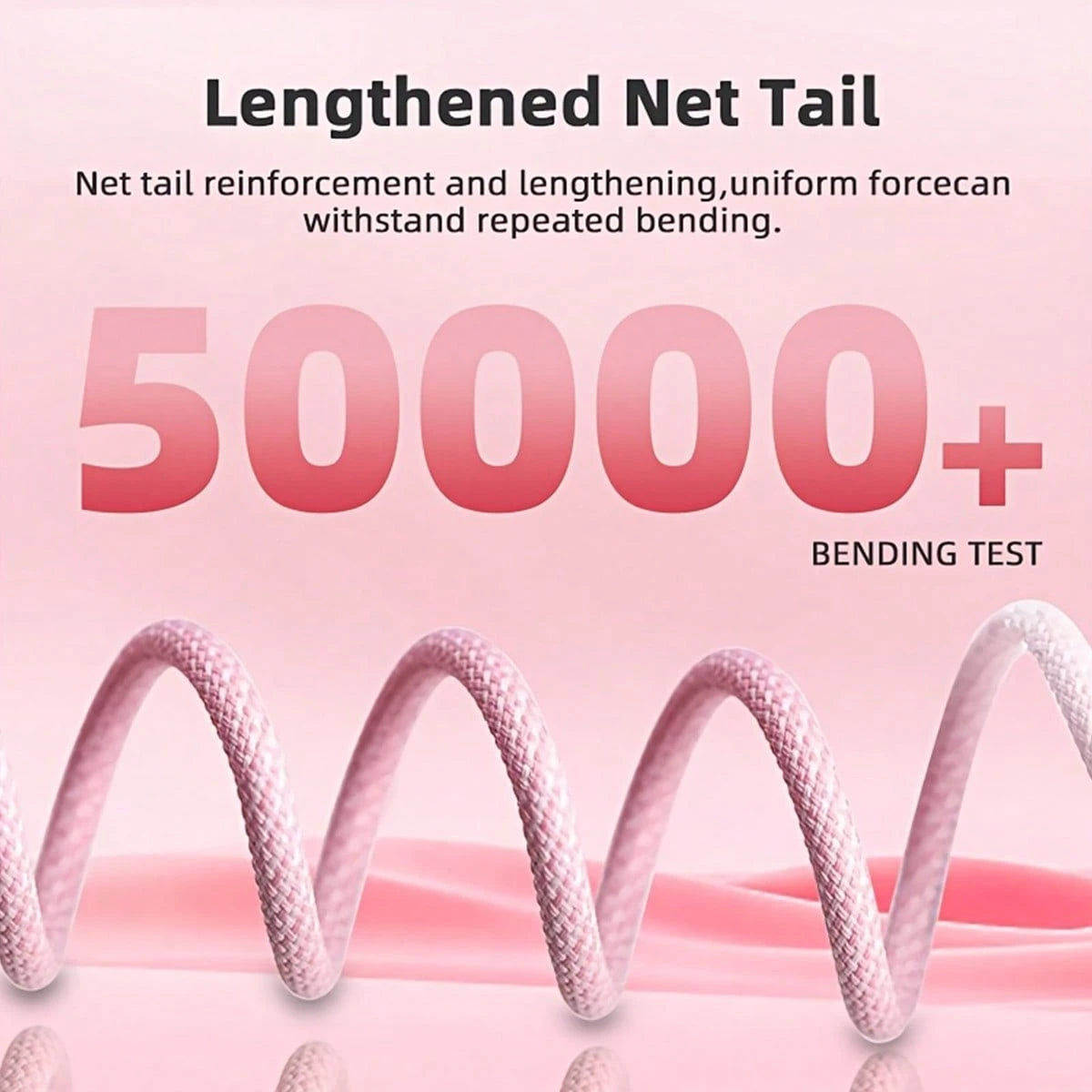 20W Wall Fast Charging Set Pink Charging Adapter, With 3.3FT/100cm Long Nylon Braided Charging Cable Anti-Tangle Data Cable USB-C To Apple IOS Charging Set, Compatible With IPhone 14 13 12 11 Pro Max