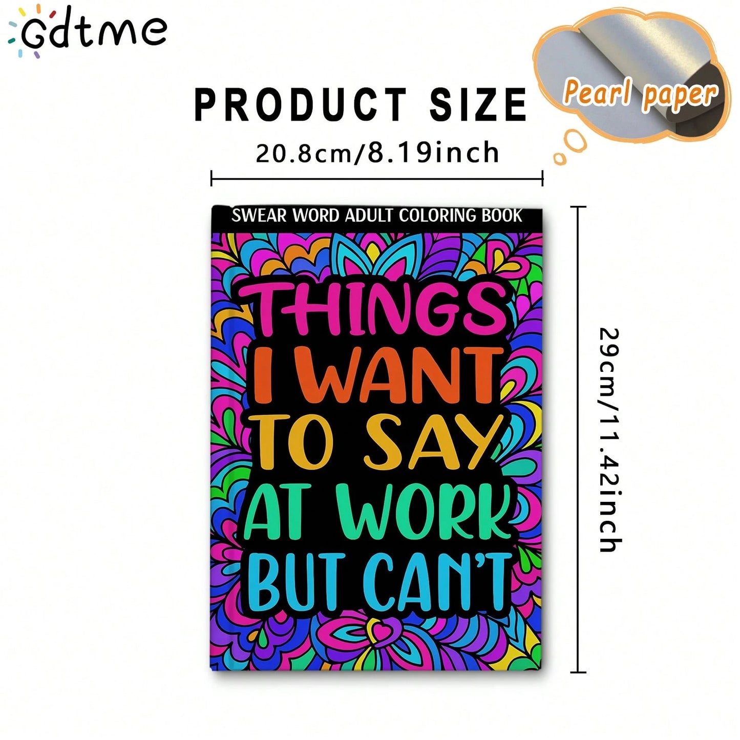 24 Pages Workplace Humor Quote Coloring Book For Adults, Witty Office Life Sayings With Vibrant Floral Doodle Patterns Coloring Pages, Stress Anxiety Relief Relax Therapy Coloring Notebook For Office