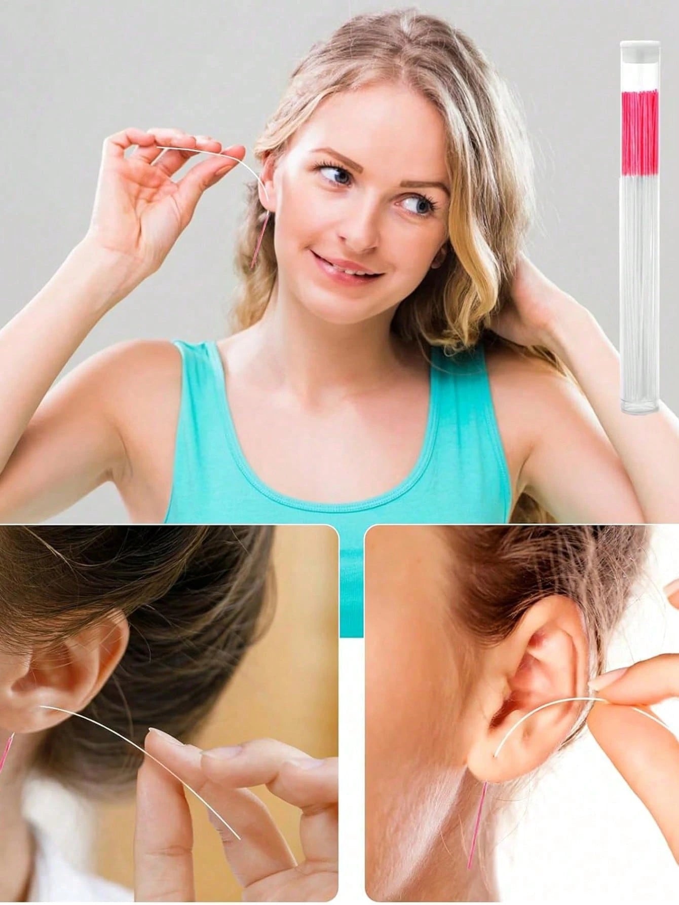 240pcs/120pcs/60pcs Unisex Disposable Earring Hole Cleaner, Ear Wax Remover, Ear Piercing Cleaning Tool, Odor Removal Ear Care Kit, Suitable For Party, Birthday, Bar, Women Gifts, Best Friends, Teache
