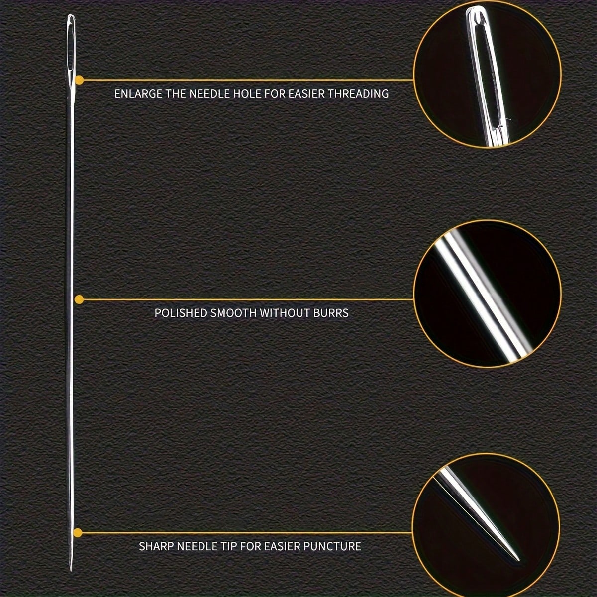 25pcs Big Eye Needle, Hand Sewing, Various Sizes, Sewing Needle, Needle, Hand Sewing Embroidery Needle, Big Eye Sewing