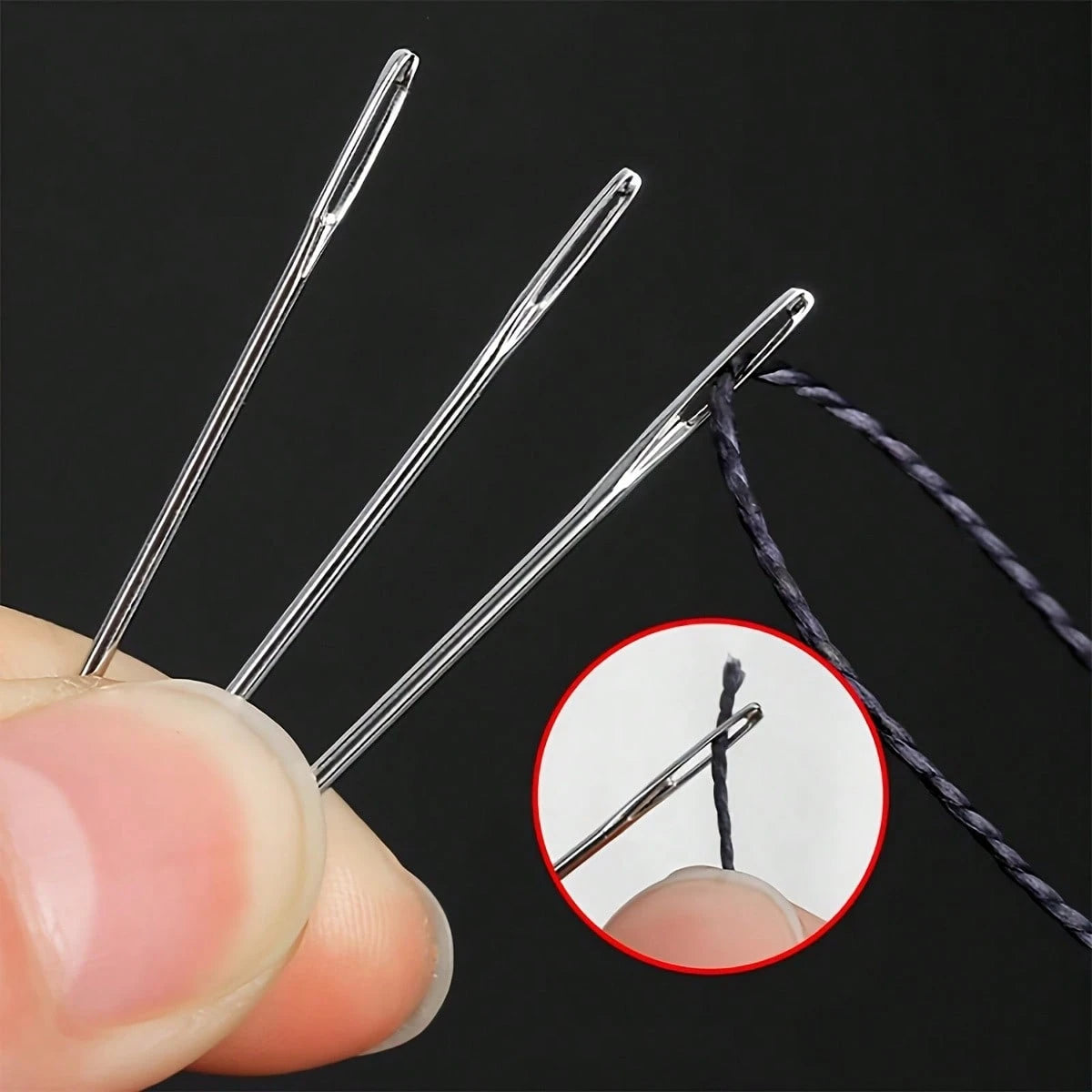 25pcs Big Eye Needle, Hand Sewing, Various Sizes, Sewing Needle, Needle, Hand Sewing Embroidery Needle, Big Eye Sewing