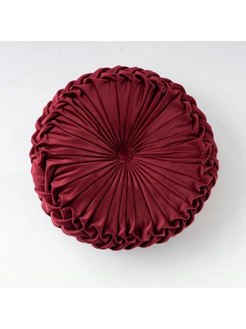 2PACK Round Pumpkin Cushion Soft Plush Velvet Cushions Luxury Filled Cushion Tatami Seat Cushion Velvet Bed Home Cushion Decoration