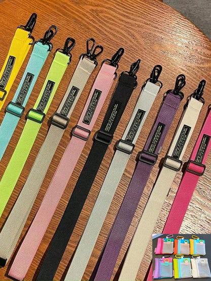 2PC1PC Back To School Season Premium Original Print Wide Phone Lanyard, Adjustable Durable Outdoor Anti-Drop Multi-Use Long Lanyard, Crossbody, Handheld, Short, Wrist Style, Suitable For Outdoor Trave