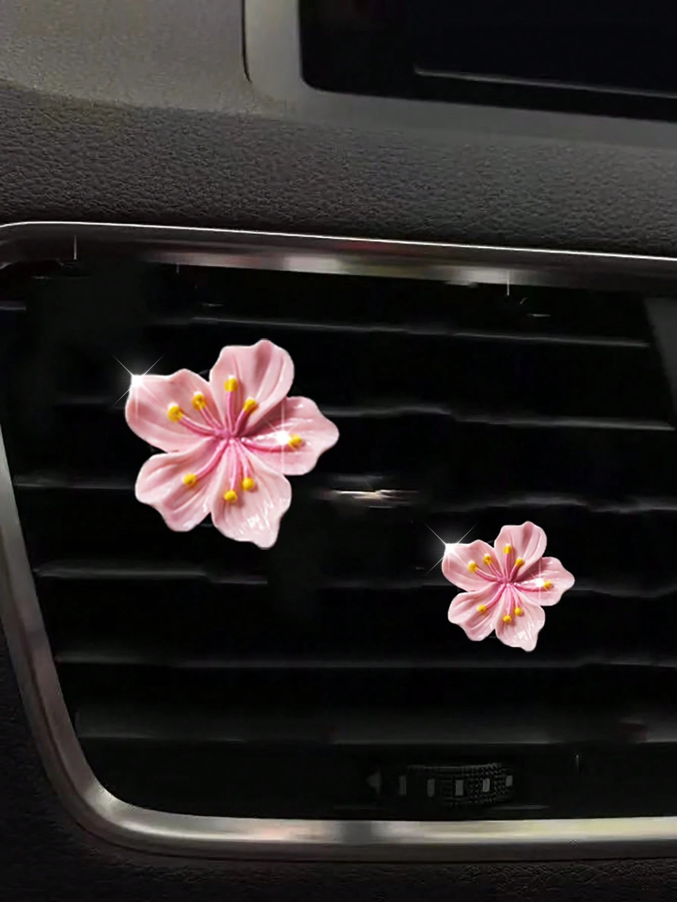 2pcs/4pcs/6pcs Set Sakura Car Air Fresheners Clips, Decorative Fragrance Clips For Car AC Vent