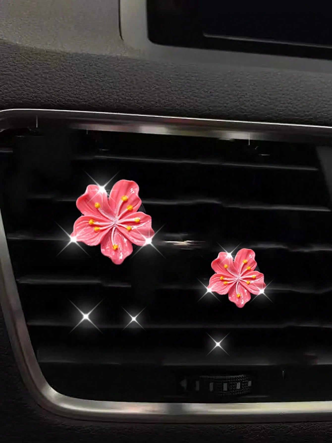 2pcs/4pcs/6pcs Set Sakura Car Air Fresheners Clips, Decorative Fragrance Clips For Car AC Vent