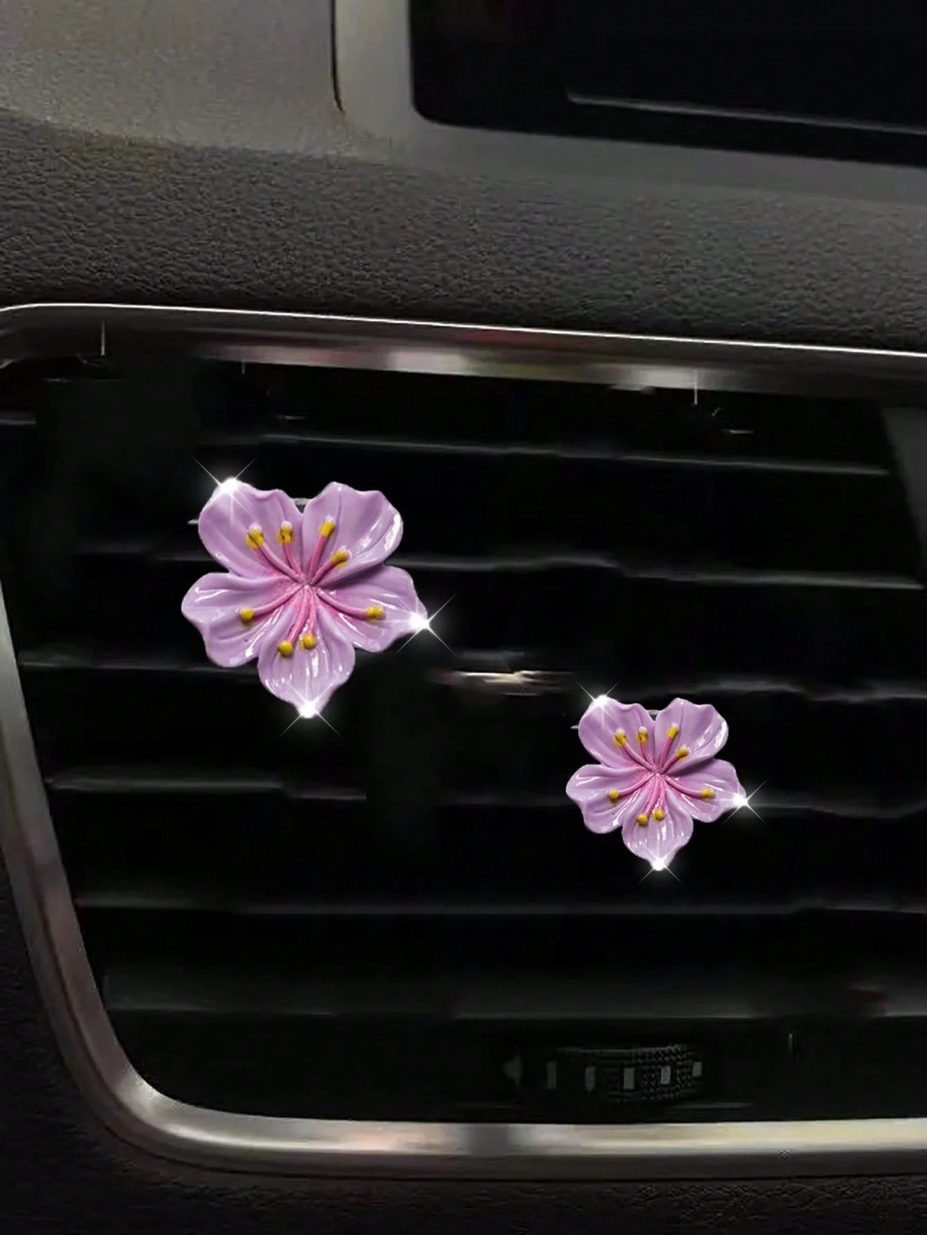 2pcs/4pcs/6pcs Set Sakura Car Air Fresheners Clips, Decorative Fragrance Clips For Car AC Vent