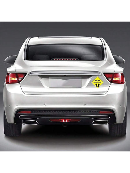2pcs "Baby On Board" Car Stickers, Self-Adhesive Vehicle Decals, Easy To Install, Waterproof