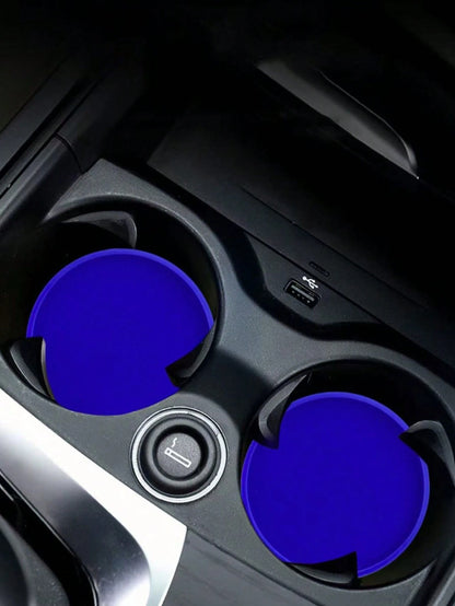 2pcs Car Cup Holder Pad, Non-Slip And Anti-Dirt Coasters