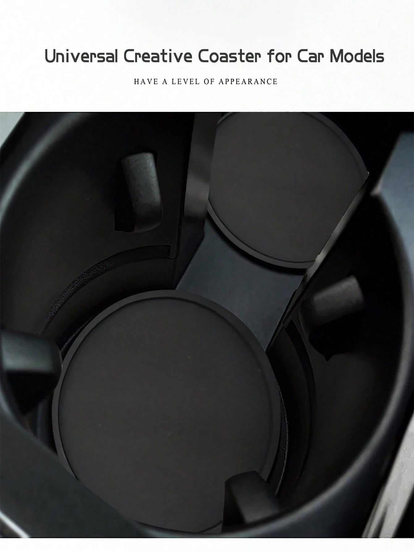 2pcs Car Cup Holder Pad, Non-Slip And Anti-Dirt Coasters
