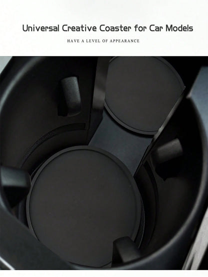 2pcs Car Cup Holder Pad, Non-Slip And Anti-Dirt Coasters