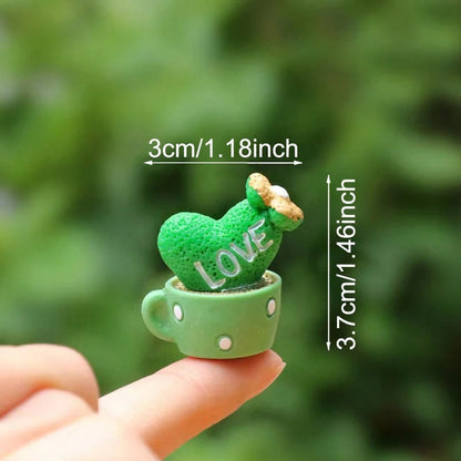 2pcs Cute Mini Cactus Car Air Vent Fragrance Clip Mini Potted Plant Car Interior Decor Air Conditioner Greenery Ornament (Includes Fragrance Pad)