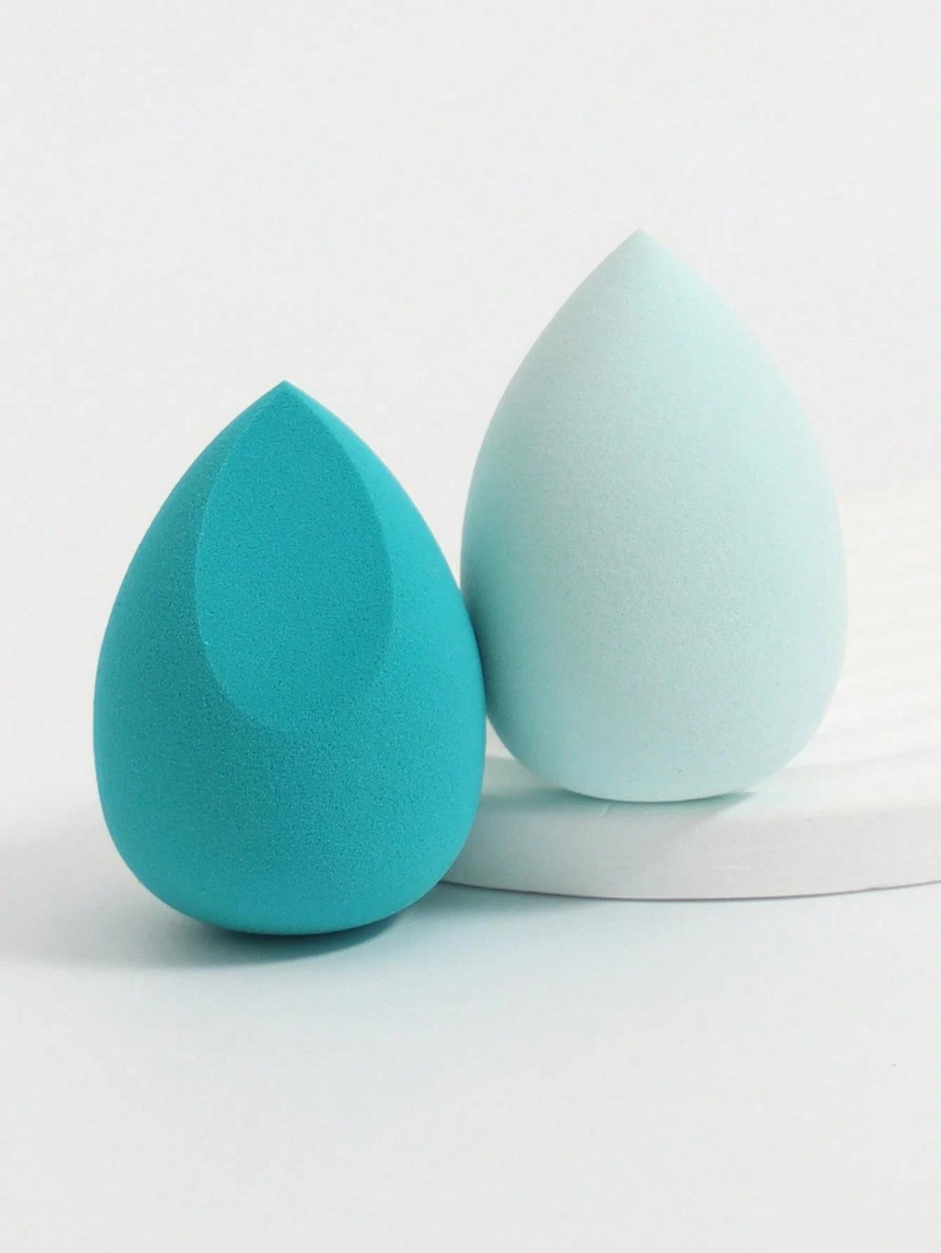 2pcs Makeup Sponges Set, Makeup Sponge For Foundations Mixing, Liquid, Cream And Powder, Multicolor Cosmetic Sponge, Non-Latex Dry & Wet Dual-Use Base Makeup Puff, Suitable For All Skin Types.,Makeup