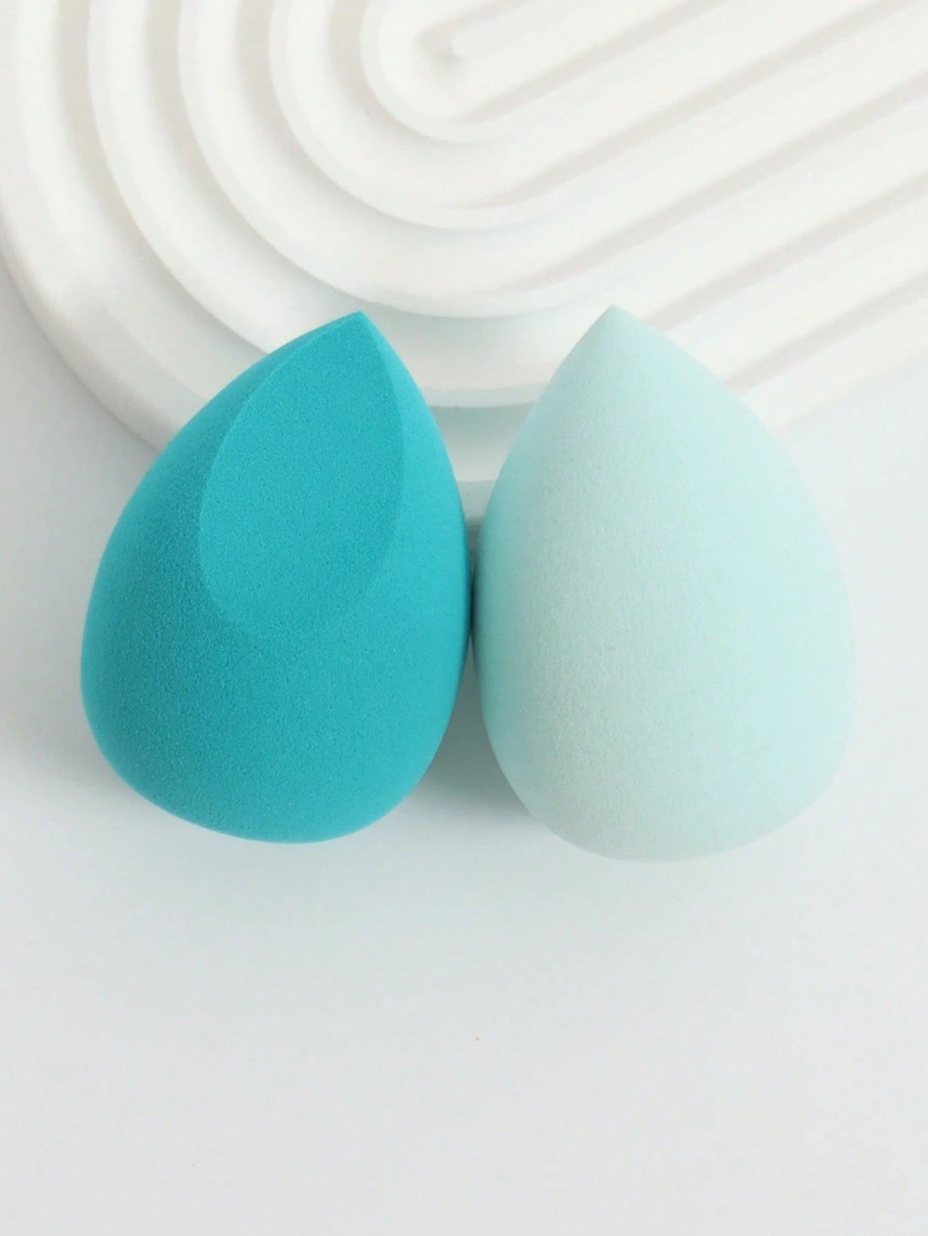 2pcs Makeup Sponges Set, Makeup Sponge For Foundations Mixing, Liquid, Cream And Powder, Multicolor Cosmetic Sponge, Non-Latex Dry & Wet Dual-Use Base Makeup Puff, Suitable For All Skin Types.,Makeup