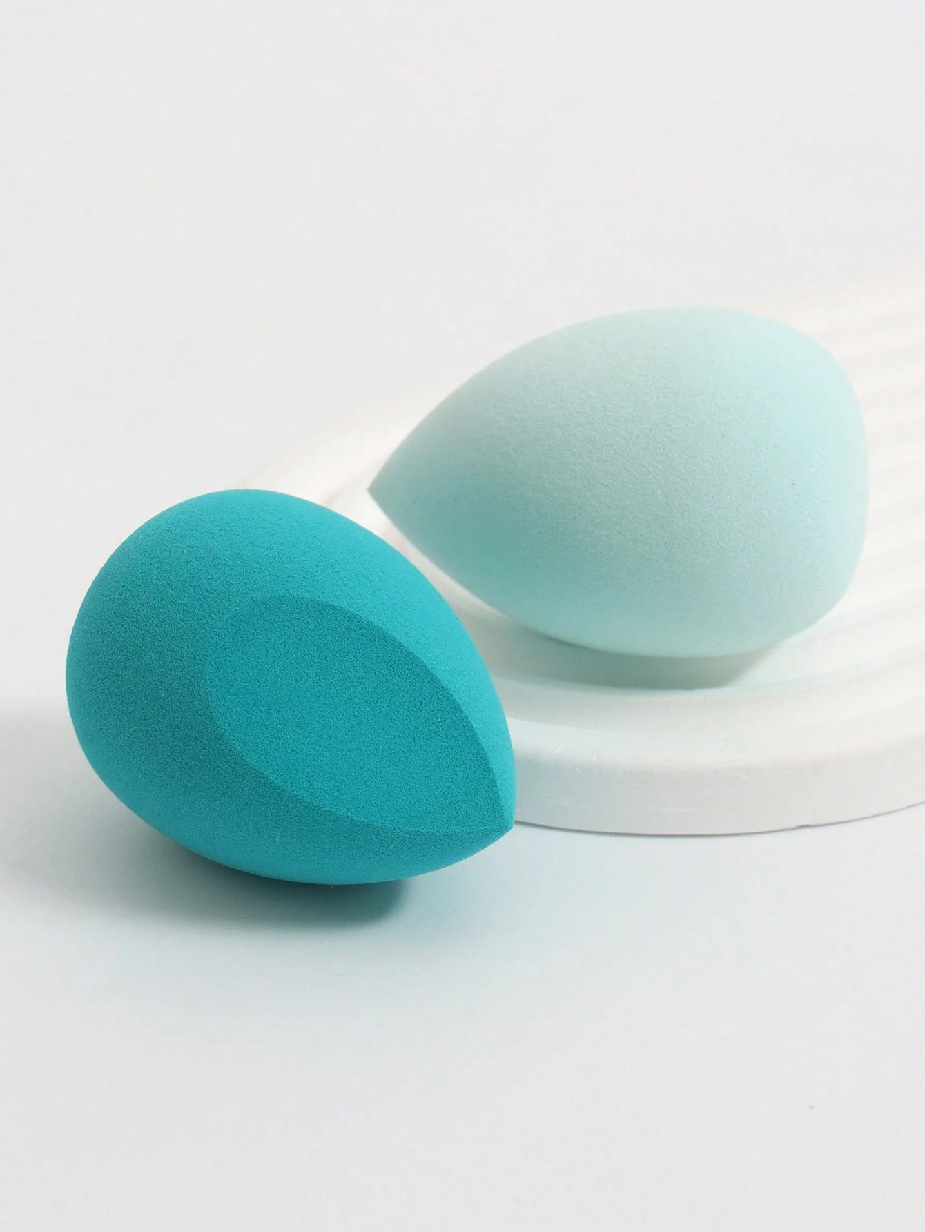2pcs Makeup Sponges Set, Makeup Sponge For Foundations Mixing, Liquid, Cream And Powder, Multicolor Cosmetic Sponge, Non-Latex Dry & Wet Dual-Use Base Makeup Puff, Suitable For All Skin Types.,Makeup