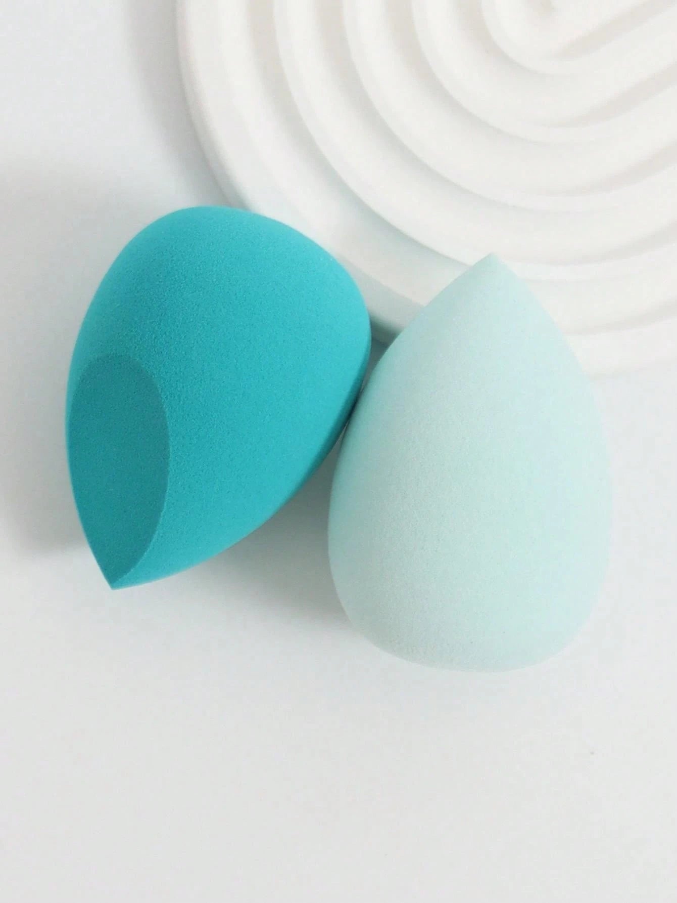 2pcs Makeup Sponges Set, Makeup Sponge For Foundations Mixing, Liquid, Cream And Powder, Multicolor Cosmetic Sponge, Non-Latex Dry & Wet Dual-Use Base Makeup Puff, Suitable For All Skin Types.,Makeup