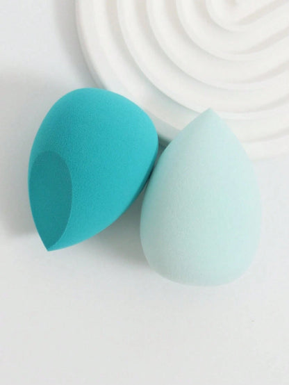 2pcs Makeup Sponges Set, Makeup Sponge For Foundations Mixing, Liquid, Cream And Powder, Multicolor Cosmetic Sponge, Non-Latex Dry & Wet Dual-Use Base Makeup Puff, Suitable For All Skin Types.,Makeup
