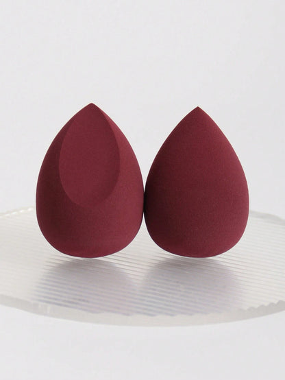 2pcs Makeup Sponges Set, Makeup Sponge For Foundations Mixing, Liquid, Cream And Powder, Multicolor Cosmetic Sponge, Non-Latex Dry & Wet Dual-Use Base Makeup Puff, Suitable For All Skin Types.,Makeup