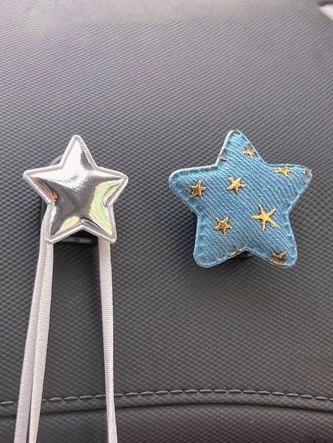 2pcs Multifunctional Star-Shaped Car Hooks, Women's Car Interior Storage Organizer, Passenger Seat Star Hooks