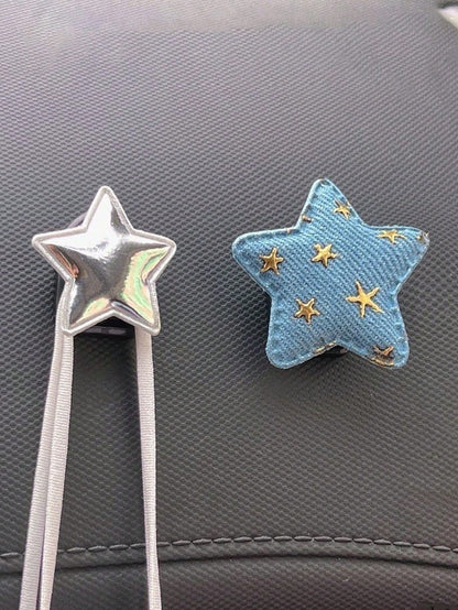 2pcs Multifunctional Star-Shaped Car Hooks, Women's Car Interior Storage Organizer, Passenger Seat Star Hooks
