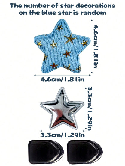 2pcs Multifunctional Star-Shaped Car Hooks, Women's Car Interior Storage Organizer, Passenger Seat Star Hooks