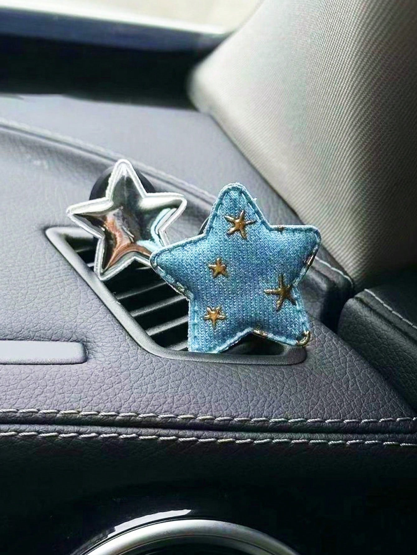 2pcs Multifunctional Star-Shaped Car Hooks, Women's Car Interior Storage Organizer, Passenger Seat Star Hooks