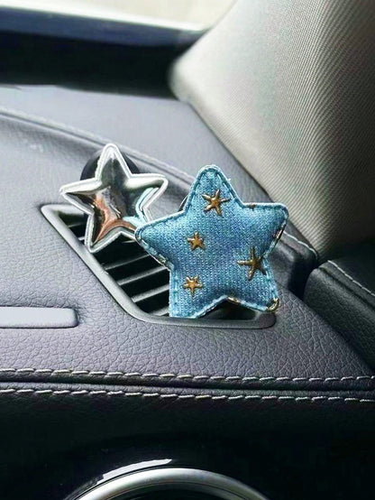 2pcs Multifunctional Star-Shaped Car Hooks, Women's Car Interior Storage Organizer, Passenger Seat Star Hooks