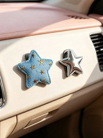 2pcs Multifunctional Star-Shaped Car Hooks, Women's Car Interior Storage Organizer, Passenger Seat Star Hooks