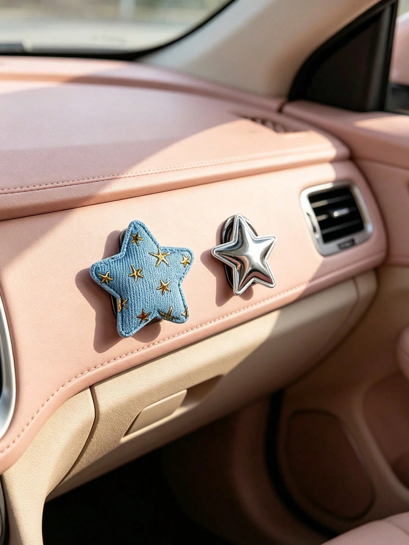 2pcs Multifunctional Star-Shaped Car Hooks, Women's Car Interior Storage Organizer, Passenger Seat Star Hooks