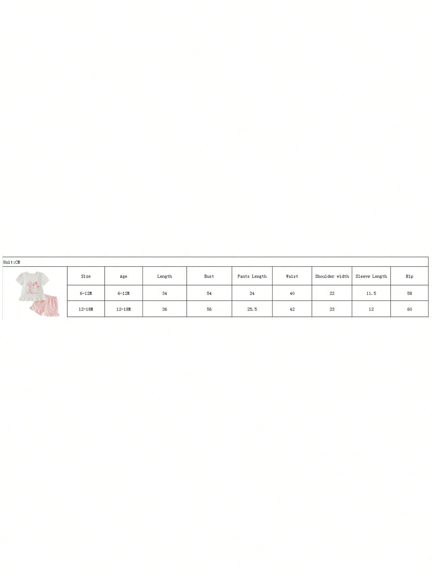 2pcs Newborn Baby 1st Birthday Outfits Girl Shorts Set Short Sleeve Embroidery T-Shirt Tops + Shorts 9M 12M 18M Infant Casual Summer Clothes