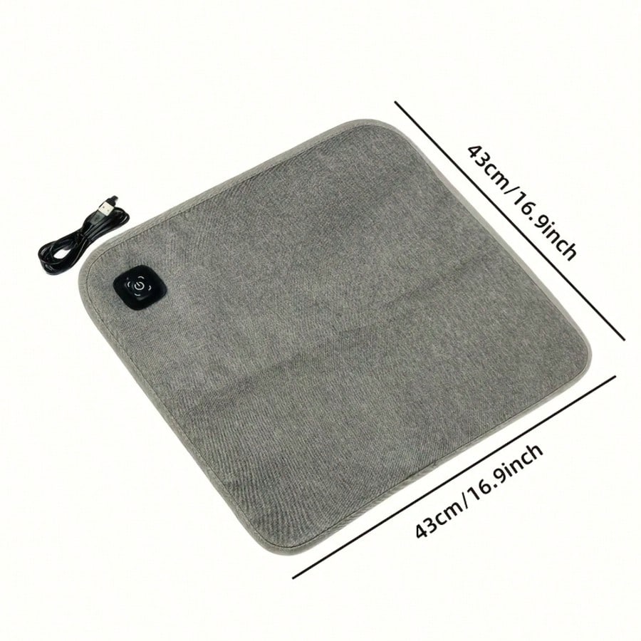 (2PCS)Portable Heated Seat Cushion, Foldable Heating Pad, Adjustable In 3 Modes, Heated Sports Stadium Seats, Heated Camping Seat Cushions, USB Power Supply Suitable For Indoor And Outdoor Use, Does N