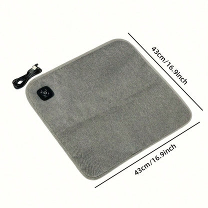(2PCS)Portable Heated Seat Cushion, Foldable Heating Pad, Adjustable In 3 Modes, Heated Sports Stadium Seats, Heated Camping Seat Cushions, USB Power Supply Suitable For Indoor And Outdoor Use, Does N