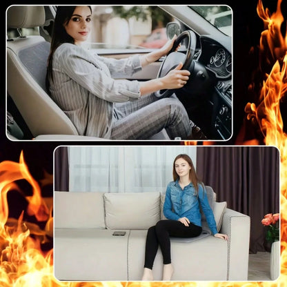 (2PCS)Portable Heated Seat Cushion, Foldable Heating Pad, Adjustable In 3 Modes, Heated Sports Stadium Seats, Heated Camping Seat Cushions, USB Power Supply Suitable For Indoor And Outdoor Use, Does N