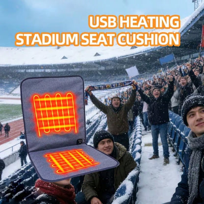 (2PCS)Portable Heated Seat Cushion, Foldable Heating Pad, Adjustable In 3 Modes, Heated Sports Stadium Seats, Heated Camping Seat Cushions, USB Power Supply Suitable For Indoor And Outdoor Use, Does N
