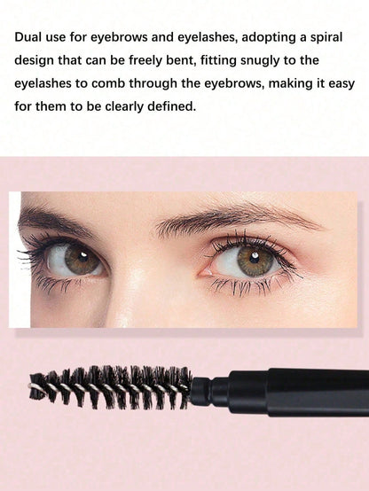 2pcs Portable Spiral Eyebrow Brush, Eyelash Comb, Lip Liner, Fine Eyeliner Brush, Lip Brush, Mini Brushes With Dust Cover,Eyebrow Brush,Eyeshadow Brush,Spoolie,Spoolie Brush,Giveaways
