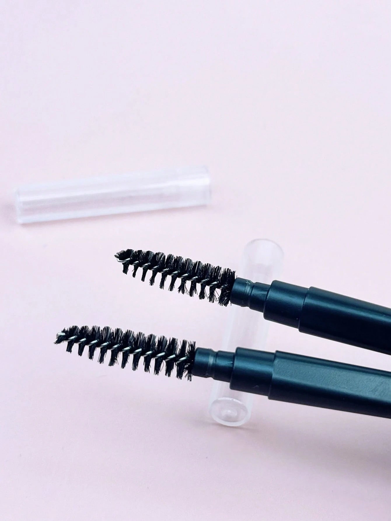 2pcs Portable Spiral Eyebrow Brush, Eyelash Comb, Lip Liner, Fine Eyeliner Brush, Lip Brush, Mini Brushes With Dust Cover,Eyebrow Brush,Eyeshadow Brush,Spoolie,Spoolie Brush,Giveaways