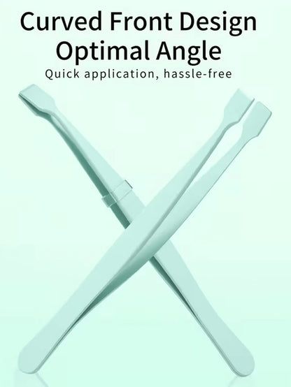 2pcs Professional Eyelash Grafting Tweezers,Beginner-Friendly Flat-Tip Eyelash Tweezers, Stainless Steel, Easier To Use Than Traditional Tweezers, Flat Head Design For Easy Grip Perfect For Applying F