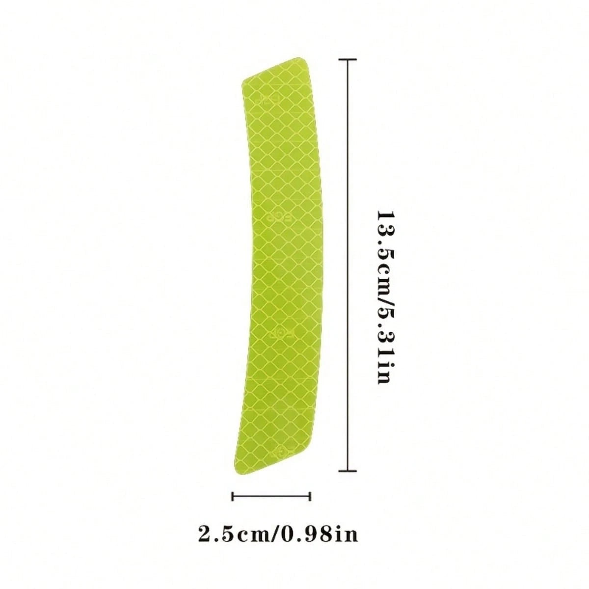 2Pcs Reflective Car Fender Sticker- High-Visibility Night Decal For Bumper & Body, Scratch Protection For Vehicles