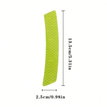 2Pcs Reflective Car Fender Sticker- High-Visibility Night Decal For Bumper & Body, Scratch Protection For Vehicles