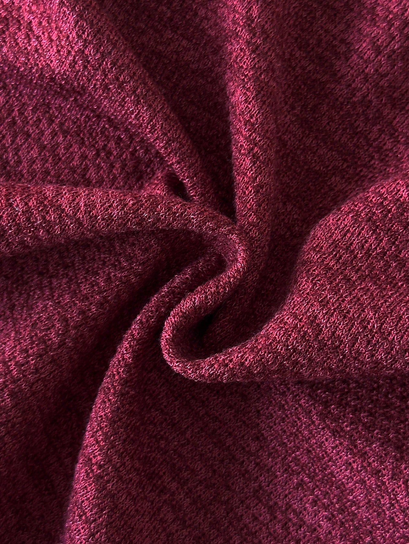 2pcs/Set Baby Girl Knitted Outfit, Burgundy High Neck Top With Matching Lantern Pants, Cute Autumn Wear, Suitable For Toddlers, Red Family Matching