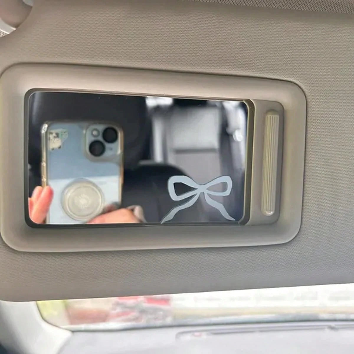 2pcs/Set Bowknot Car Rearview Mirror Sticker, With Bowknot, Suitable For Car Window Stickers, Exquisite Car Stickers, Suitable For Cars, Computers, Bicycles, Suitable For Cute Bowknot Stickers On Mirr