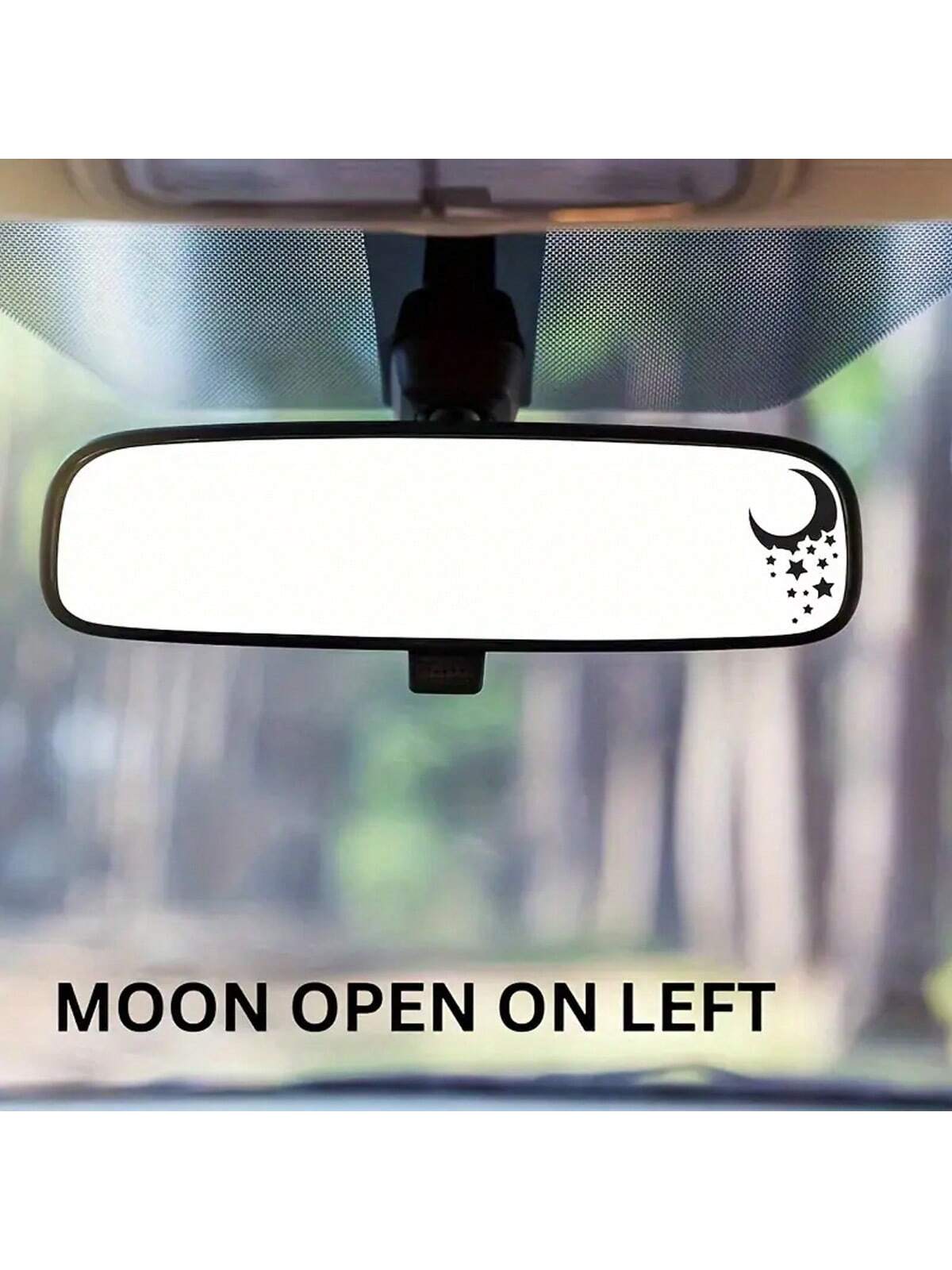 2pcs Star Moon Mirror Stickers- Add Magic Touch Magic To Your Home Decor!