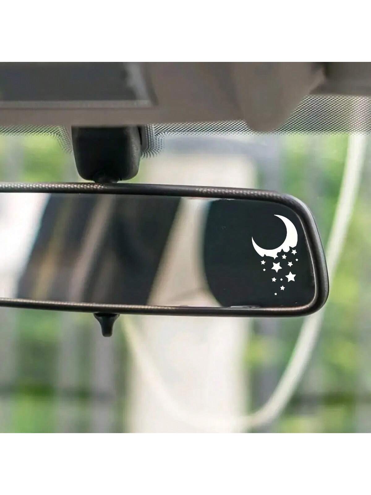 2pcs Star Moon Mirror Stickers- Add Magic Touch Magic To Your Home Decor!