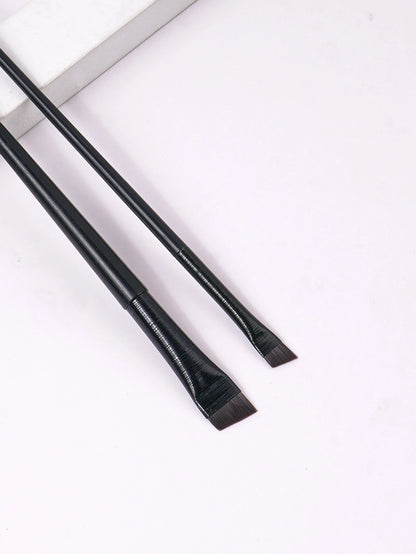 2pcs Super Thin Blade Eyeliner Brush & Soft Makeup Brush Set, Portable Eyebrow Brush & Multipurpose Cosmetic Tool,Eyebrow Brush,Eyeshadow Brush,Spoolie,Spoolie Brush,Giveaways