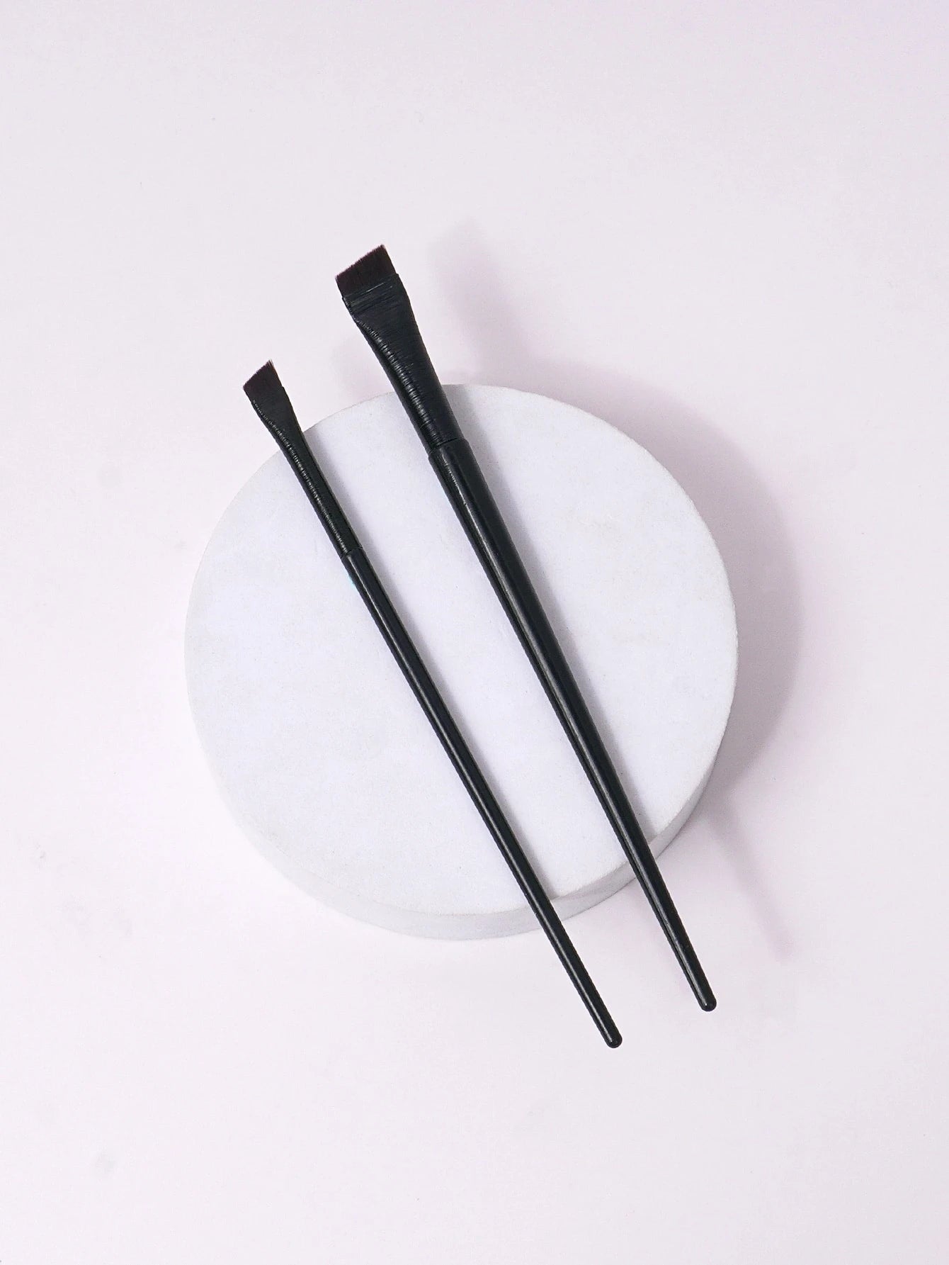 2pcs Super Thin Blade Eyeliner Brush & Soft Makeup Brush Set, Portable Eyebrow Brush & Multipurpose Cosmetic Tool,Eyebrow Brush,Eyeshadow Brush,Spoolie,Spoolie Brush,Giveaways