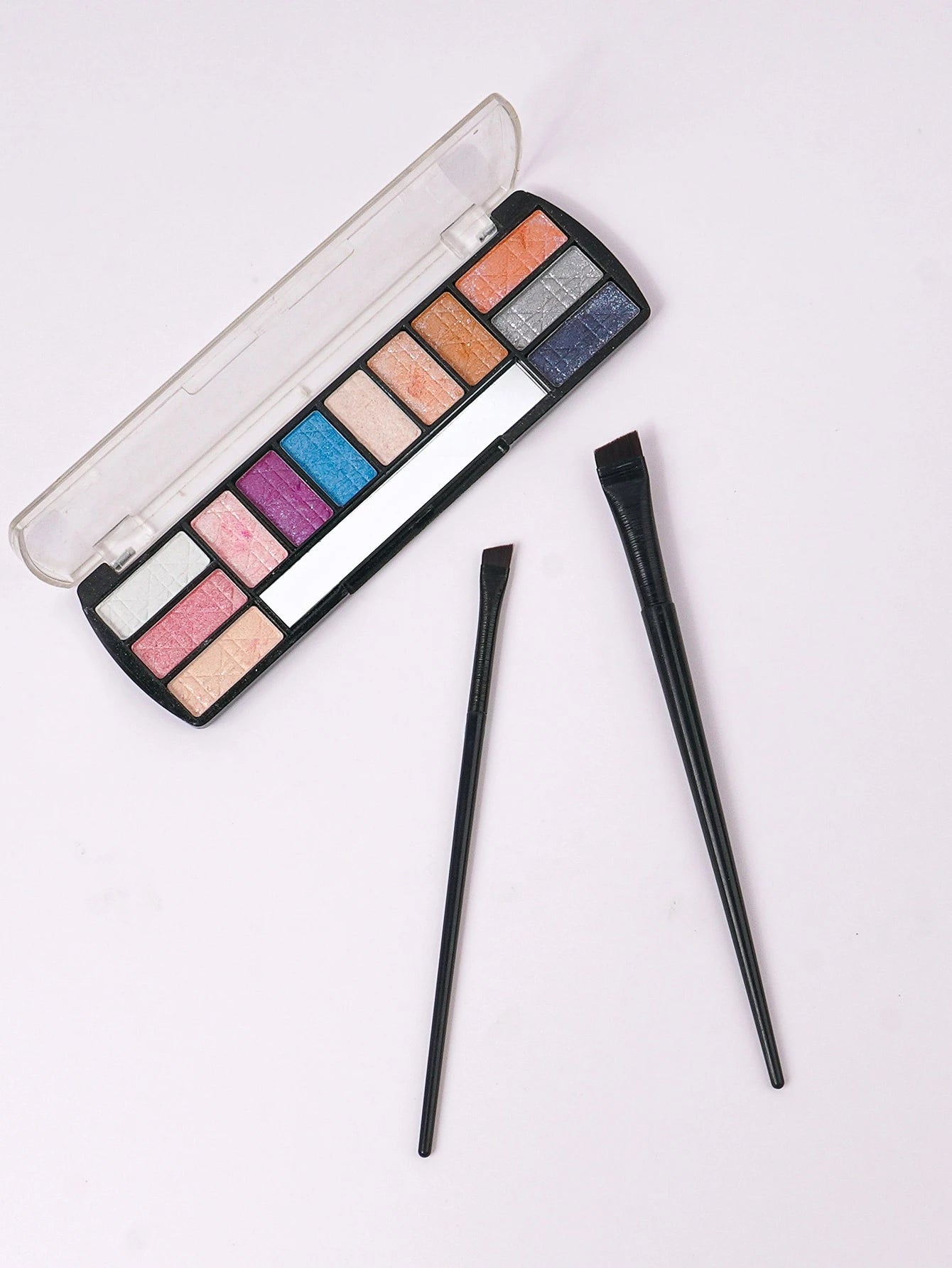 2pcs Super Thin Blade Eyeliner Brush & Soft Makeup Brush Set, Portable Eyebrow Brush & Multipurpose Cosmetic Tool,Eyebrow Brush,Eyeshadow Brush,Spoolie,Spoolie Brush,Giveaways