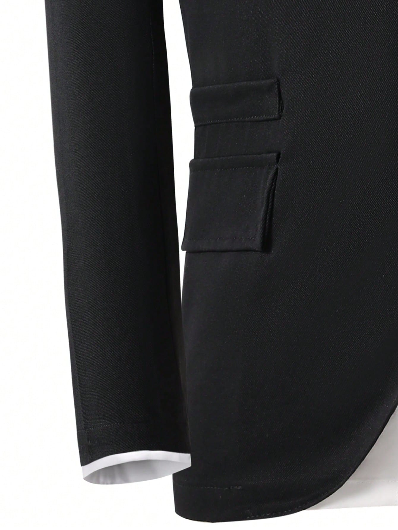2pcs Tween Boy Gentlemen Outfit Set:Long Sleeve Black Jacket+Long Pants,Elegant Traditional Formal Wear For Wedding,Birthday Party,Graduation Winter