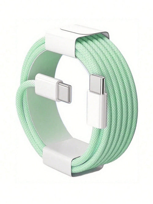 3.3/6.6/10ft USB-C To Type-C Fast Charging Data Cable, Nylon Braided, Compatible With IPhone 17/16/15/Pro/Pro Max/IPad, And Other Android Phones, Supports 60W~18W Fast Charging, Suitable For Indoor/Ou