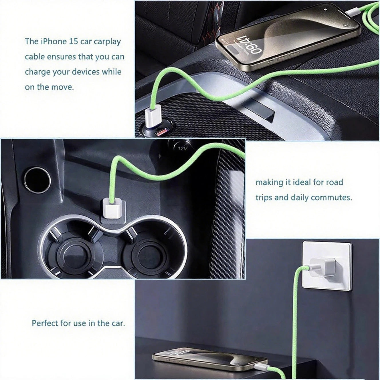 3.3/6.6/10ft USB-C To Type-C Fast Charging Data Cable, Nylon Braided, Compatible With IPhone 17/16/15/Pro/Pro Max/IPad, And Other Android Phones, Supports 60W~18W Fast Charging, Suitable For Indoor/Ou