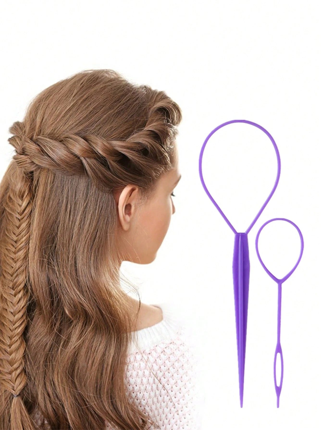 3/5pcs Hair Styling Brush Set, Including Volumizing Comb, Pointed Tail Comb, Edge Comb, Suitable For Hairline And Nape Styling, Creating Smooth Hairstyles, Suitable For Women. The Set Includes Various